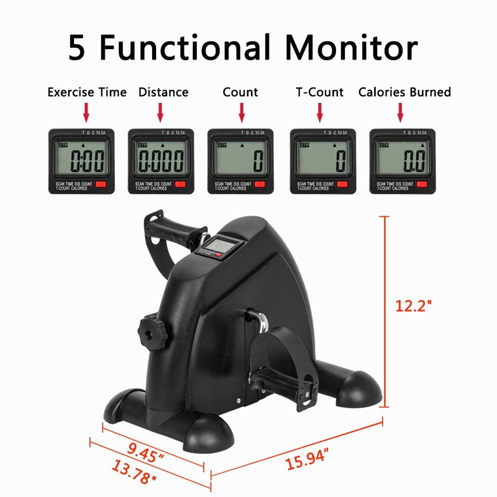 Mini LCD Indoor Cycle Pedal Exerciser